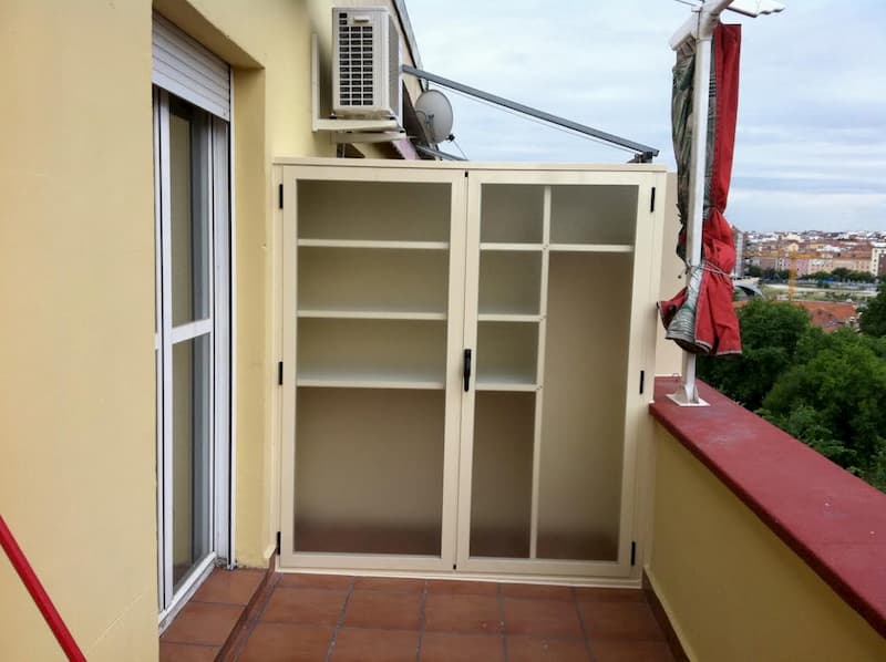 ≫ Comprar armarios de exterior de aluminio para terraza en Madrid